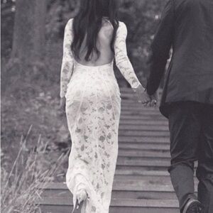 Off white engagement dress